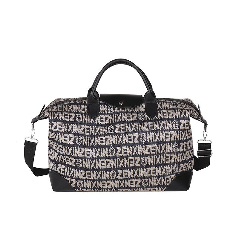 European and American Style Fashion Fitness Bag Casual Printing Design Portable Travel Bag New Texture Trend Luggage Bag