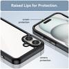 For iPhone 16 Case For Apple iPhone 16 Cover Cases Luxury Clear PC Shockproof Silicone Protective Phone Back Cover For iPhone 16