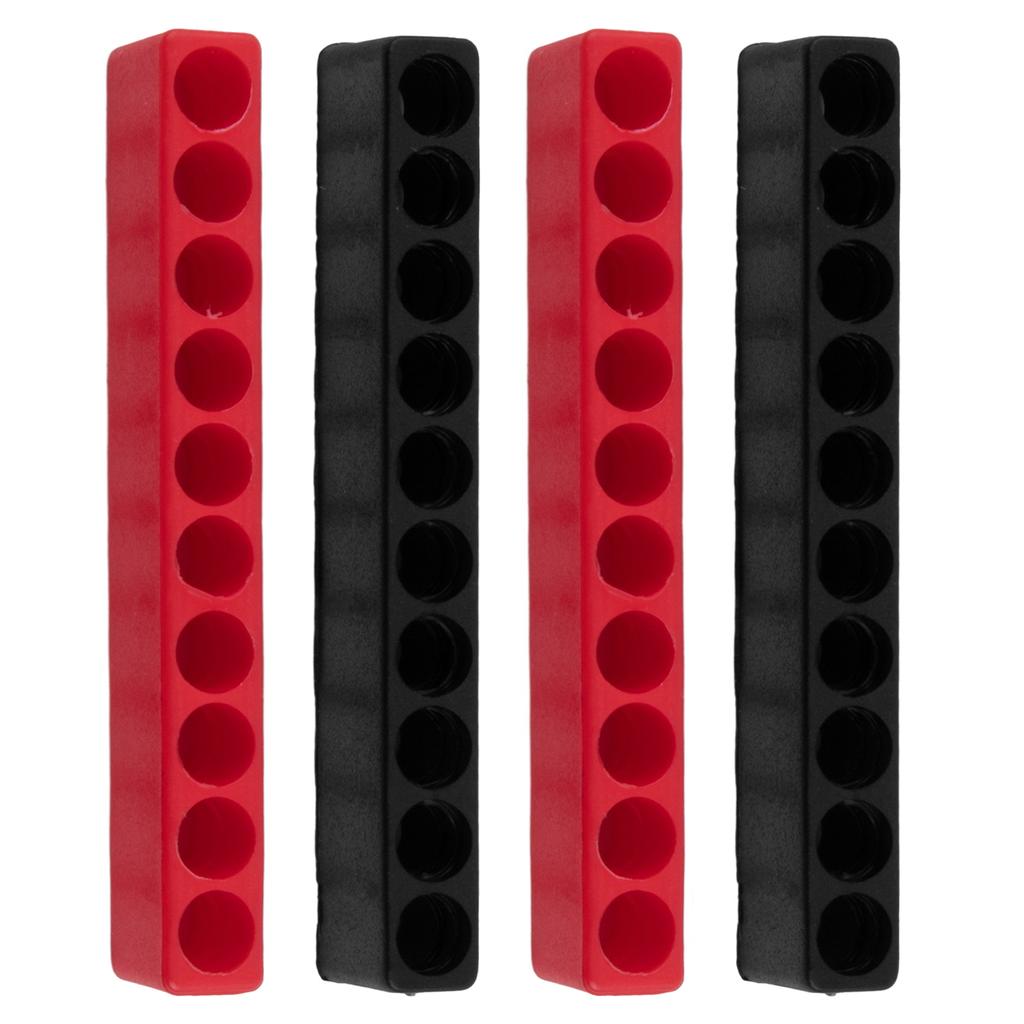 4/6Pcs Screwdriver Bit Holder 10 Hole /4 Hex Shank Screwdriver Head Drill Bit Plastic Screwdriver Storage Organizer