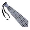 Electric LED Light Up Shinning Sequins Tie Luminous Glitter Paillette Necktie Pre-Tied Neck Wear Party Club Neckwear
