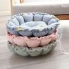 Pet Bed Ultra-thick Reusable Super Soft Comfortable Breathable Warm-keeping High Elasticity Lightweight Large Pet Dog Round Bed Kennels for Bedroom
