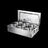 Stainless Steel 6-Grid Spice Box
