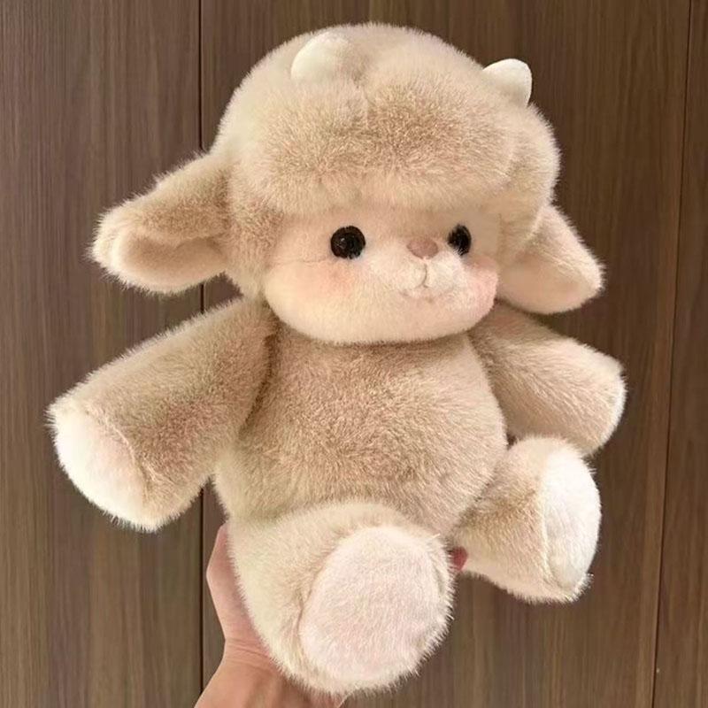 Süßes Schaf Plüschtier Kawaii Lamm Stofftier Puppe Squishy Flauschiges Plüschtier Kissen Für Kinder Geburtstagsgeschenk Heimdekoration Goodhug