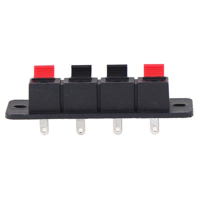 2Pcs 4 Positions Spring Connector Terminal Audio Speaker Terminals Wiring Clip