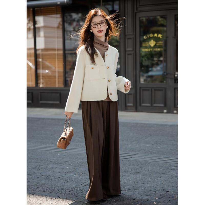 Mokana Women's Short Long-Sleeve Wool Coat