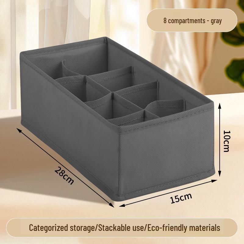 

Складний тканинний органайзер для одягу та шкарпеток - Роздільник для ящиків для спідньої білизни та шкарпеток 28x15x10