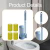 Toilet Brush Brushes for Cleaning Efficient Set Refill Heads Scrubber Hotel