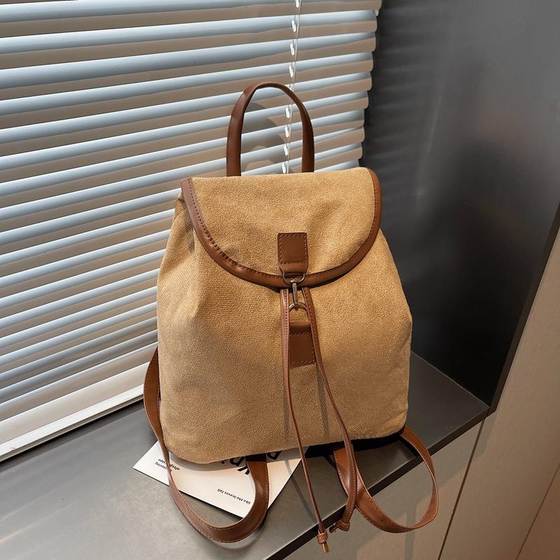 Schoolbag Dame's New American Large-capacity Backpack Bag Women's Fashion Sweet and Cool Retro Leisure Travel Bag