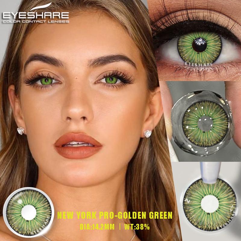 Eyeshare Colored Contact Lenses Eyes New York Pro Series 1 Pair Decoration Comestics Makeup