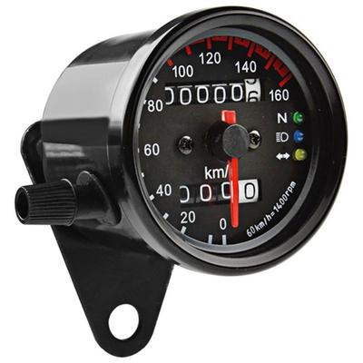Universeller 12V Motorrad-Tachometer mit Kilometerzähler und LED-Hintergrundbeleuchtung, Scheinwerfer, Blinkeranzeige