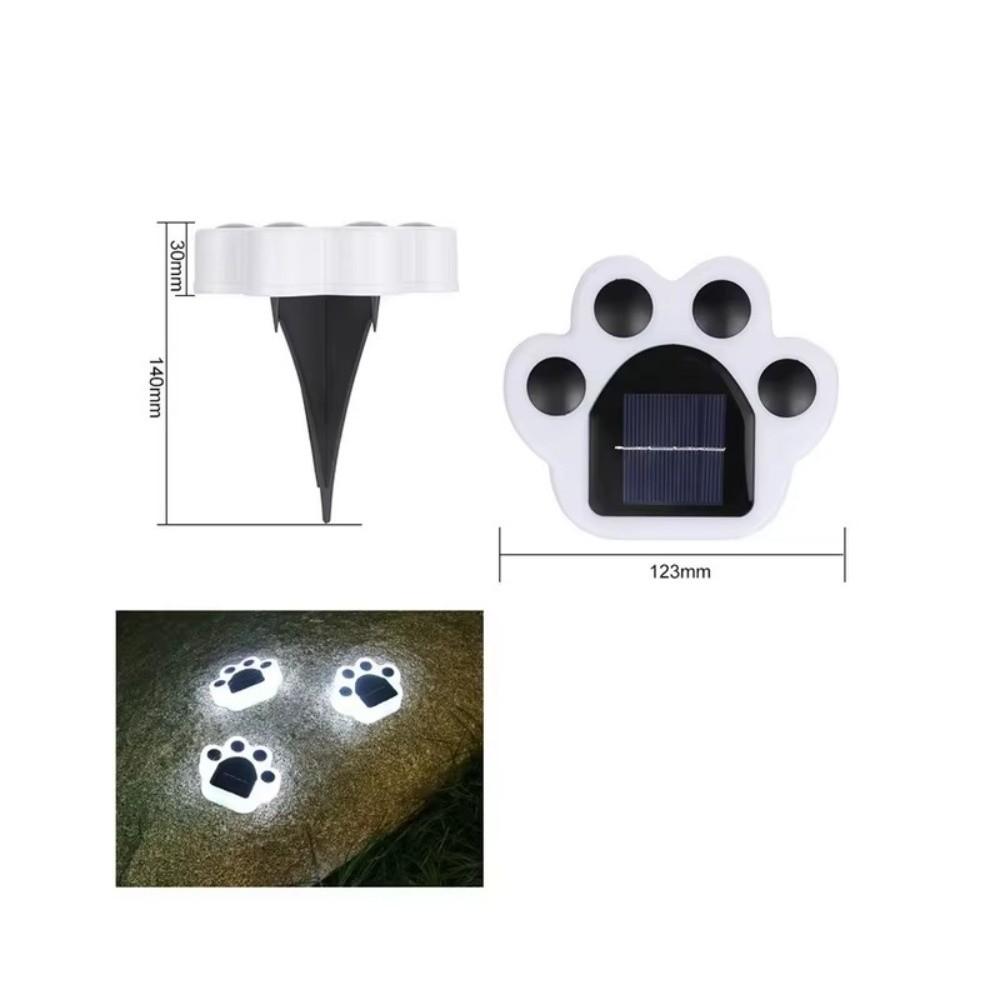 Cartoon Solar Light Bear Paw Print Lawn Light Outdoor LED Solar Light  LED Street Path Decoration