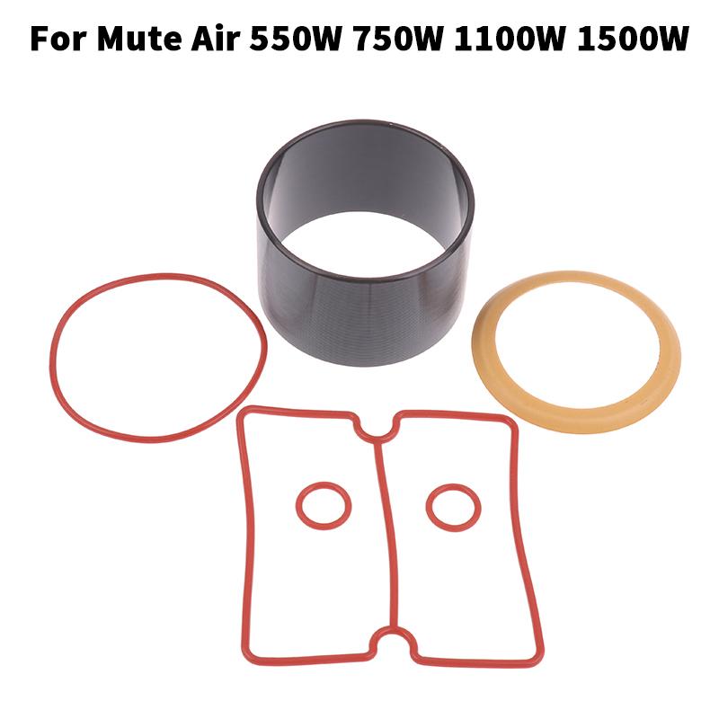 1 Set Vacuum Pump Oil-Free Mute Air Compressor Cylinder Sleeve Piston Cylinder Ring Kit For Mute Air 550W 750W 1100W 1500W