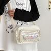 Japanese girl ins transparent pain bag, small food, shoulder oblique span bag, women's versatile casual mobile phone small bag