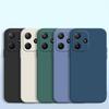 Luxury Square Liquid Silicone Phone Case for Xiaomi Redmi 12 12c 13 13c 13r 13x 4G 5G Fashion Shockproof Cover Case Coque