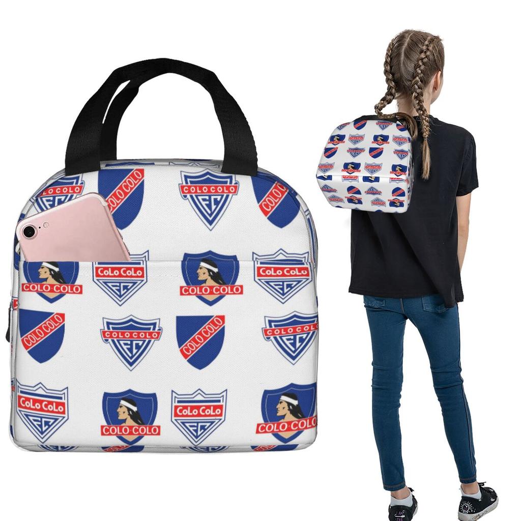 Colo Colo Insignias Insulated Lunch Bag for Women Children Portable Food Boxes Thermal Lunch Box Tote