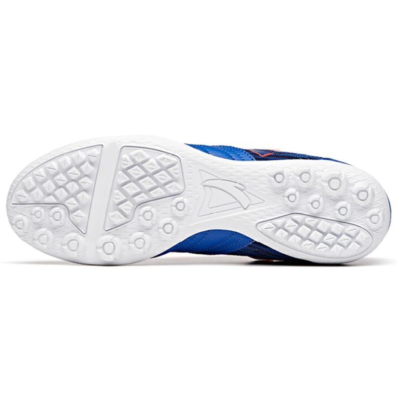 Anta Soccer Collection Cushioned Slip-Resistant Abrasion-Resistant Breathable Soccer Shoes Men's Vibrant Blue Sneakers