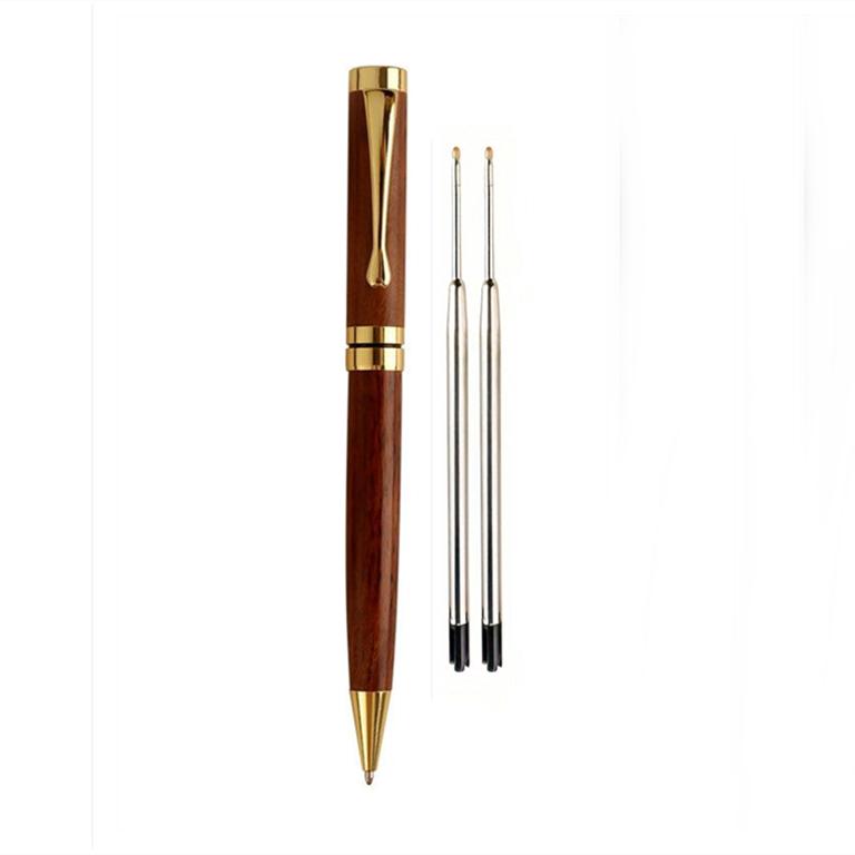 Brass Ballpoint Pen, Metal High Aesthetic Rotating Ballpoint Pen, Business Office Creative Signature Pen