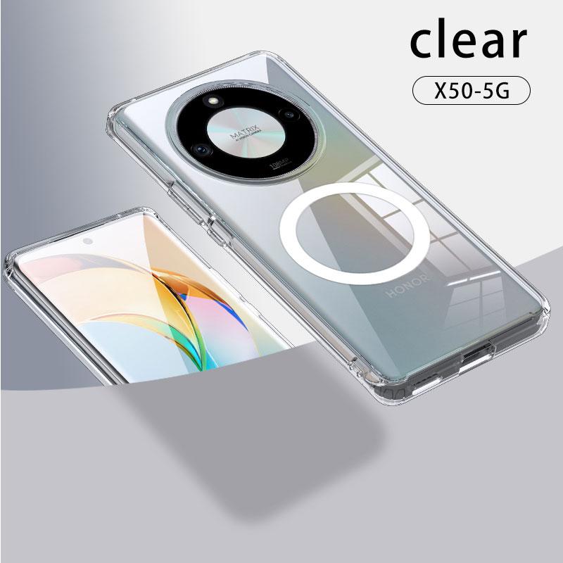 For Honor X50 Magsafe Magnetic Matte PC Phone Case For Huawei Honor 90 Pro Wireless Charging Adsorption Back Cover