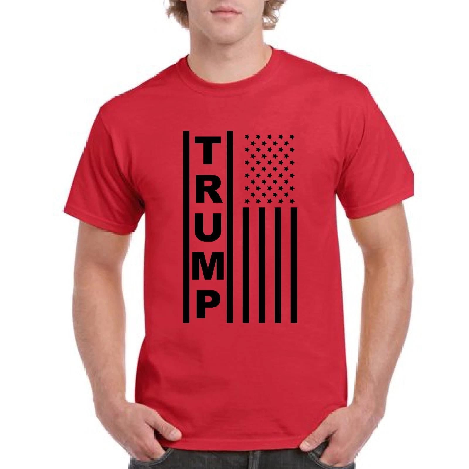 

Trump Black Flag Maga Republican Conservative Political 2020 Red Cotton T-Shirt S