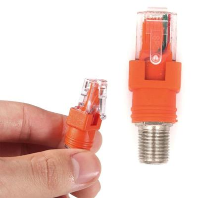 Coax Adapter RJ45 To RF Connector RJ45 To RF Female Socket BNC Female Jack To RJ45 Male Plug