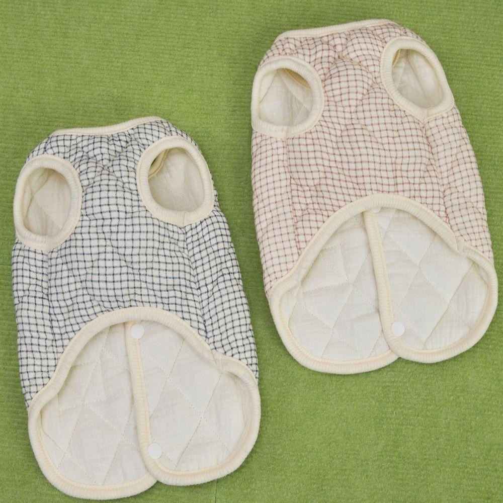 100% Cotton Pet Dog Clothes Back Buckle Cotton Material Teddy Bear Coat Warm Design Comfortable Traction Vest Autumn Season