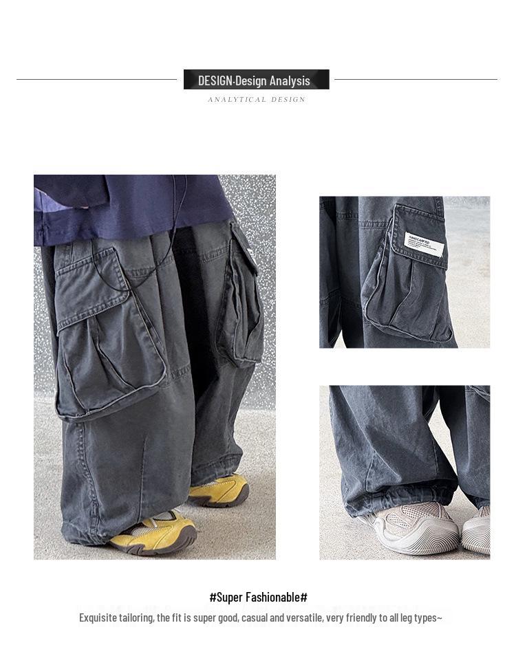 Children's Versatile Solid Color Loose Pants - Spring/Autumn Fashion