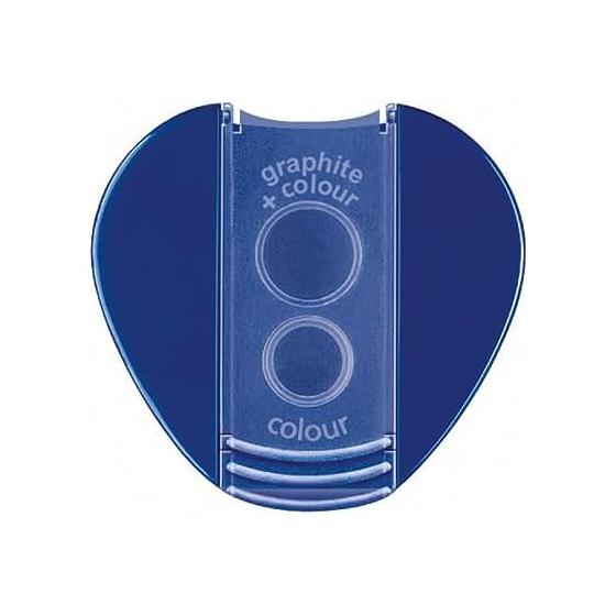 STAEDTLER Pencil Sharpener Norris Sharpener with Lid (2 Holes) for Pencils and Colored Pencils Obtuse Angle 30 Type Compatible with Thick Shafts up