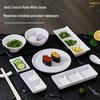 Durable Melamine Bowl Set: Small Hot Pot, Seasoning, Dipping Sauce, Rice Bowl, Water Cup Separator for Restaurants