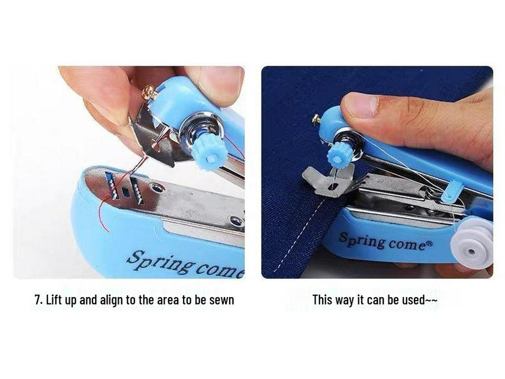 Portable Automatic Serger: Compact, Efficient Shoe Repair & Sealing Machine with Dual-Line Stitch for Home Use