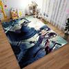 Resident Evil character promotional image printed flannel carpet, non-slip, suitable for bedroom, living room, and children's room decoration