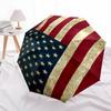 1pc flagUmbrella Portable Folding Umbrella Iron Frame Hole Bone Structure Outdoor Home Umbrella