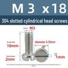 Yigu 304 Stainless Steel Slotted Pan Head Screws M1.6-M10