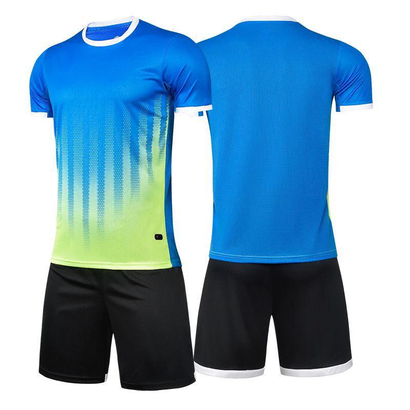 Football Suit Men's Football Jersey Team Game Training Jersey Short-sleeved Student Sportswear Bright Color