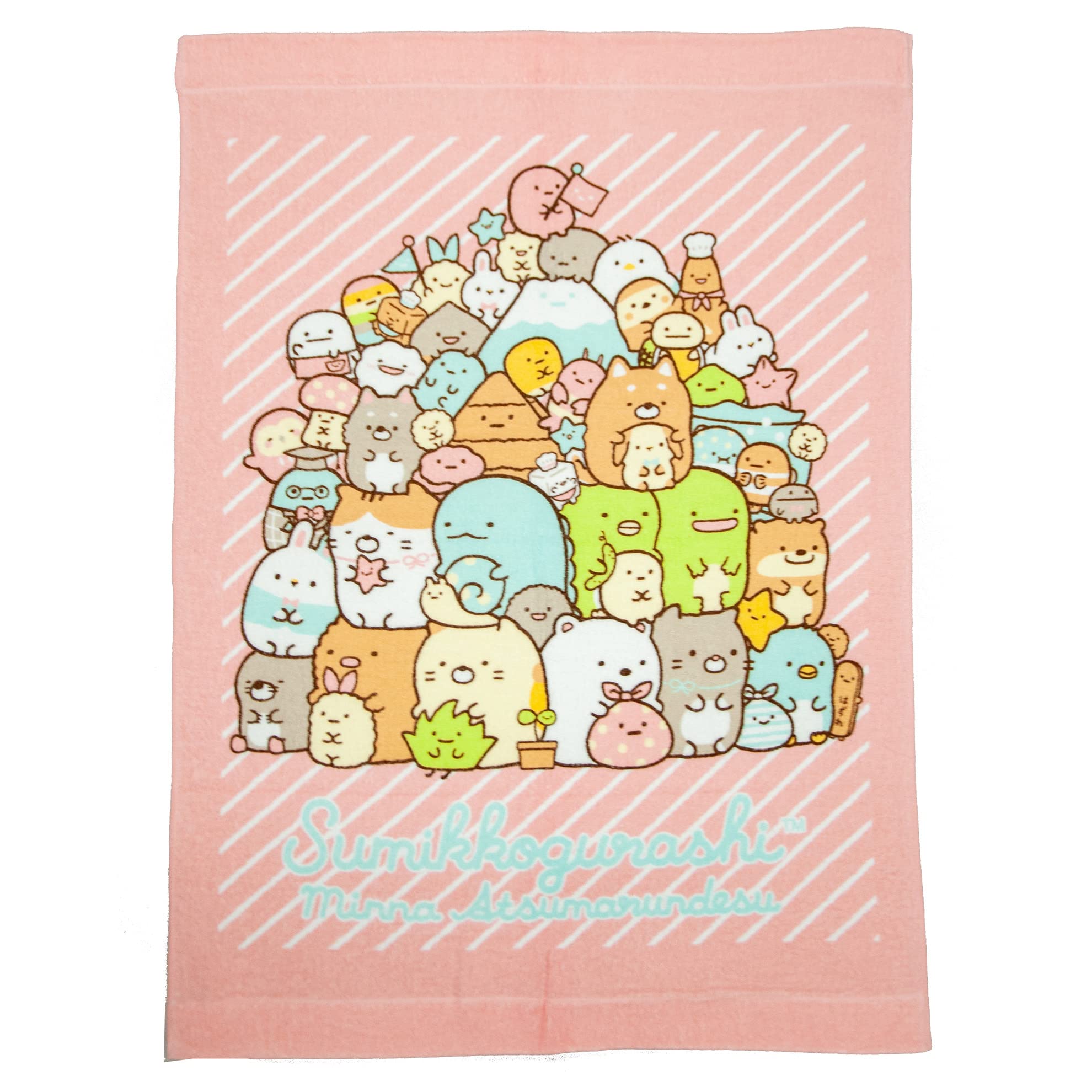 

Одеяло-полотенце Sumikko Gurashi, одеяло для сна для детей 85 x 115 см (Ацумарундесу [Розовый])