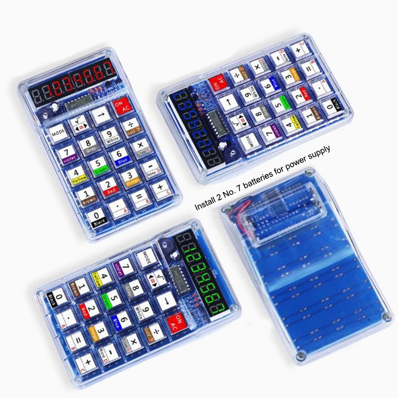 Calculator Making Kit Electronic Diy Parts Welding Practice Homemade Led Digital Tube Calculator