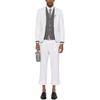 THOM BROWNE RWB Striped Curved Hem Shirt MWL301O-F0810-035