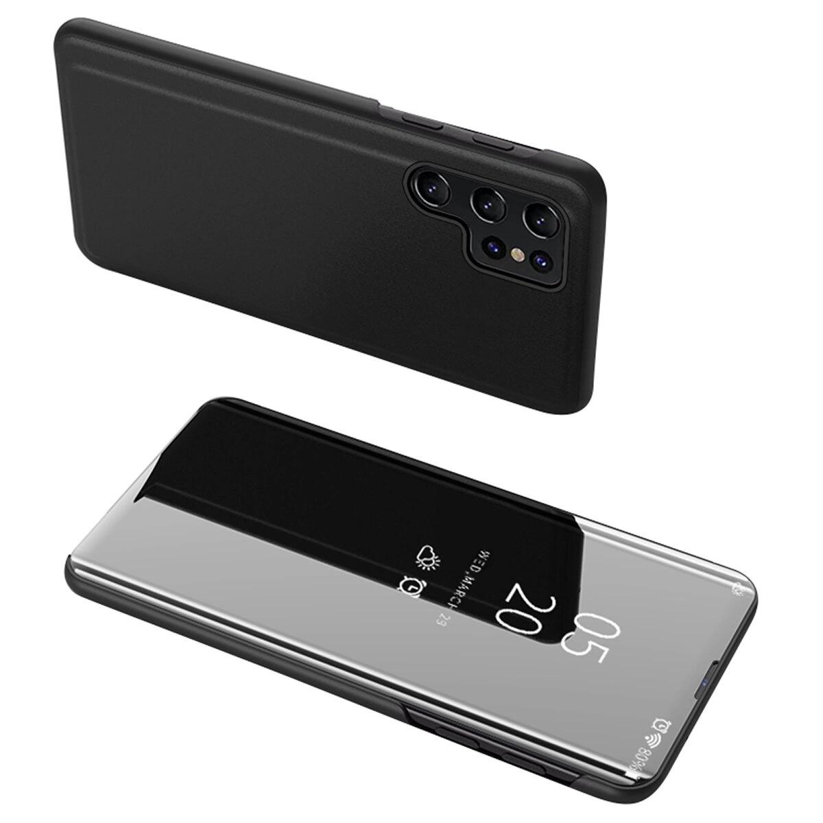 Etui Clear View Case für Samsung A05s mit Klappe - schwarz
