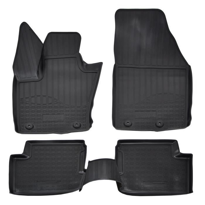 Tapis De Sol En Caoutchouc TPE - NORM Liners - Fiat 500X - Antidérapant - Résistant - Facile À Nettoyer