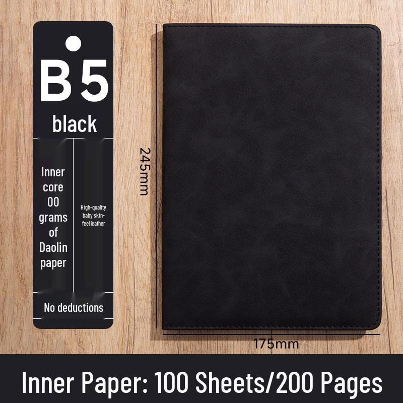 Personalized A5 Soft Leather Notebooks with Logo Printing: Custom Covers & Pages for Office Use