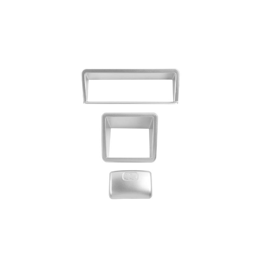 

Автомобильное зеркало заднего вида, регулировка расширенного переключателя, декоративная крышка для Suzuki Jimny JB64 JB74 2022, интерьер Silver 3PCS