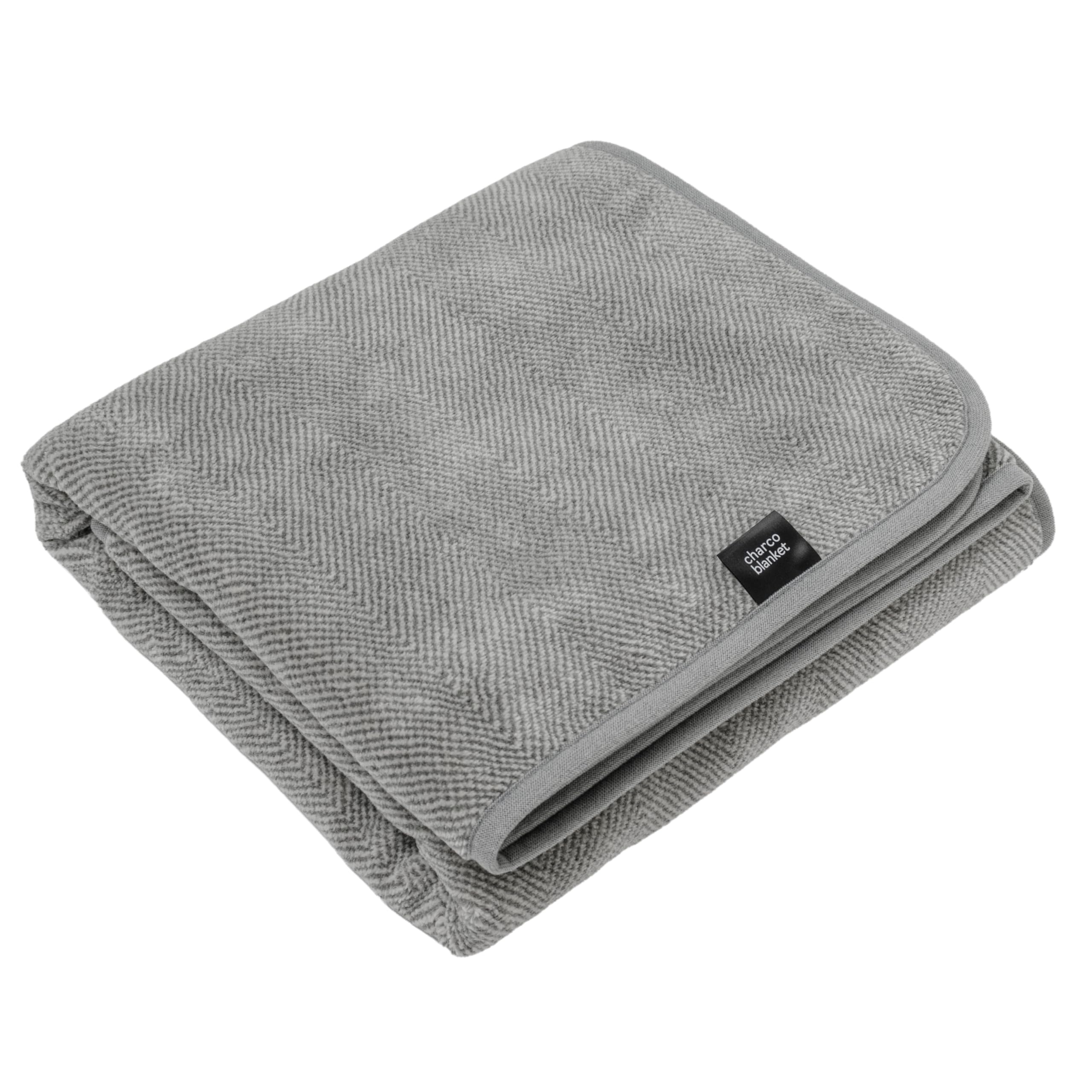 

Одеяло Charco Half из волокна Kishu Binchotan, елочка [aso], Размер, Дезодорирующее, Теплое, Антистатическое, Япония, Флис, Компактное, Узор, 140x100см, серый