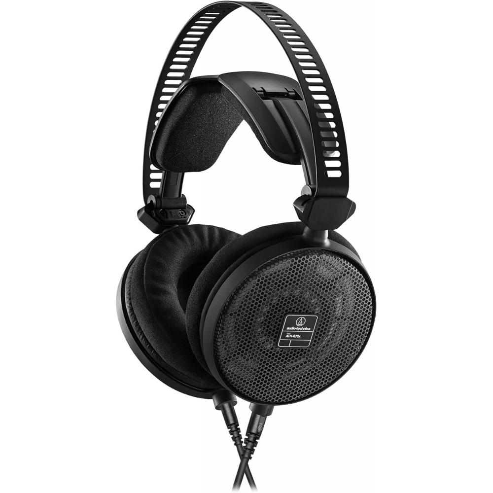 Audio Technica Ath R70x Professional Monitor Headphones Open Wired Dtm Mix Mastering Detachable Cable  Genuine Domestic Product  Black
