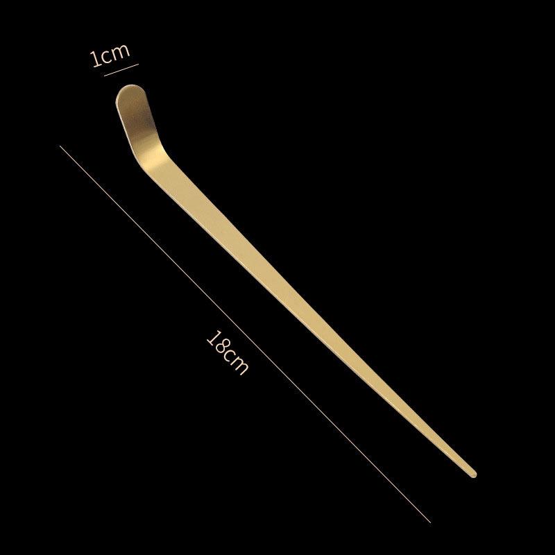 Stainless Steel Tea Needle Stick Gold Silver Matcha Spoon Tea Scoop Tea Ceremony Teaware Kitchen Tool Cleaning Pot Measuring Tea