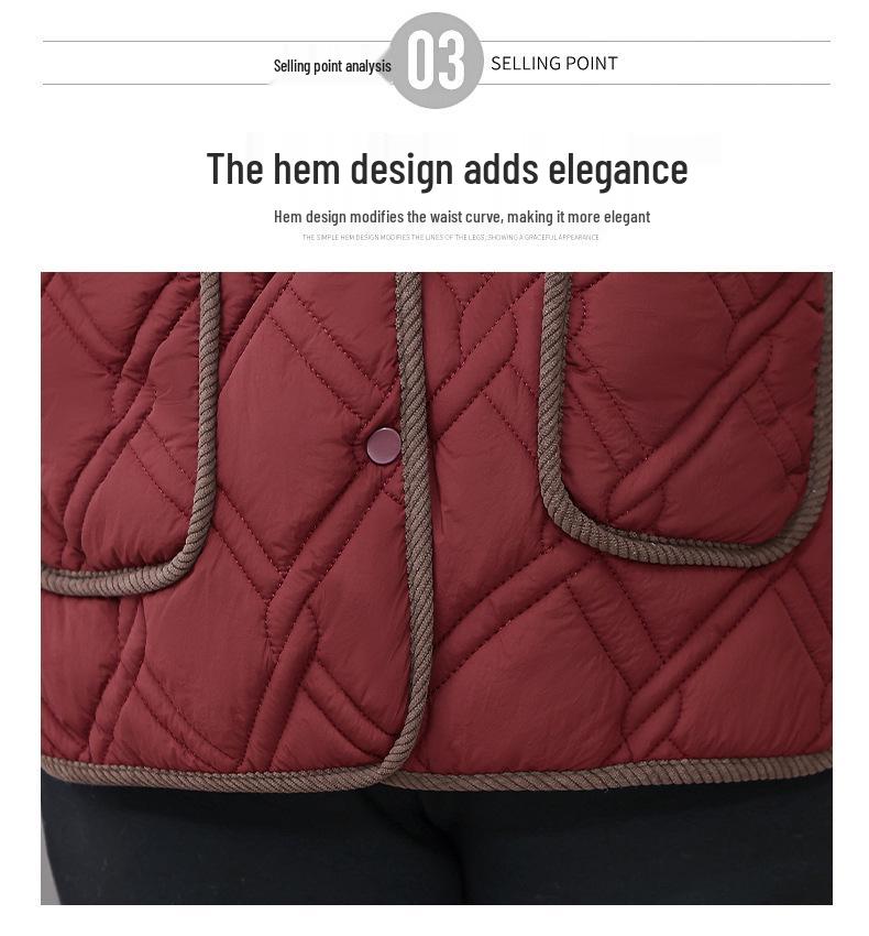 Mamas Baumwolljacke mit Fleecefutter in Übergröße: Gemütliche Herbst-/Winterkleidung für Frauen mittleren Alters und ältere Frauen