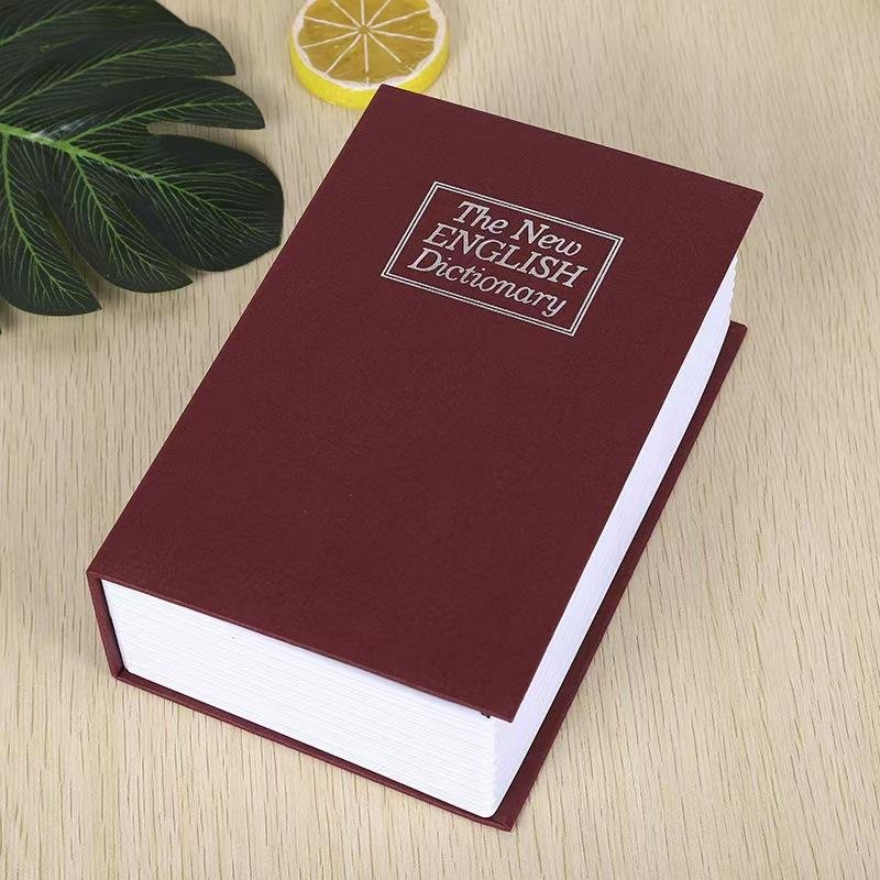 Book-Shaped Secret Safe - Decorative Metal Money Box with Lock, Combination Lock Piggy Bank Home Security