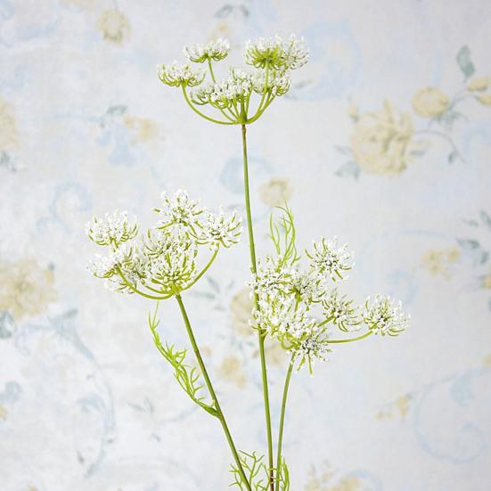 Fiore di pizzo artificiale Vivido fai da te di lunga durata Durevole Fiore di pizzo artificiale bianco/verde/giallo/rosa per la casa