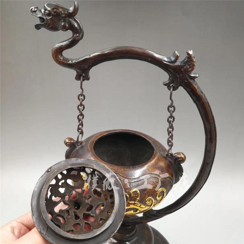 Ornament Aromatherapy Plum Blossom Imitation Incense Burner Brass