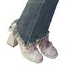 Fashion 2025 Brand Ladies Shoes Shallow Women's High Heels Fashion String Bead Dress Best Seller Comfortable Elegant Mary Jane Shoes