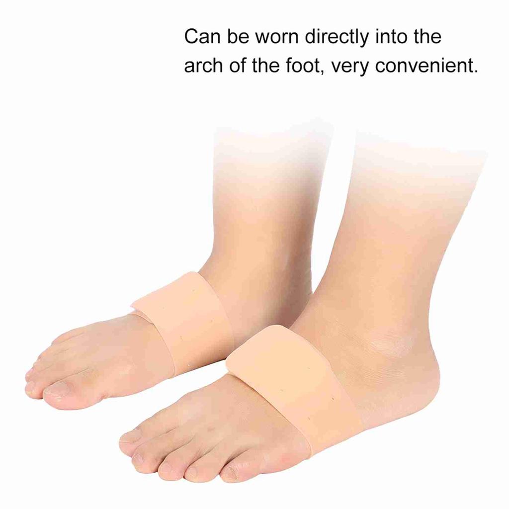 Silicone Feet Foot Arch Support Cushion Shoe Insoles Pads Skin Color