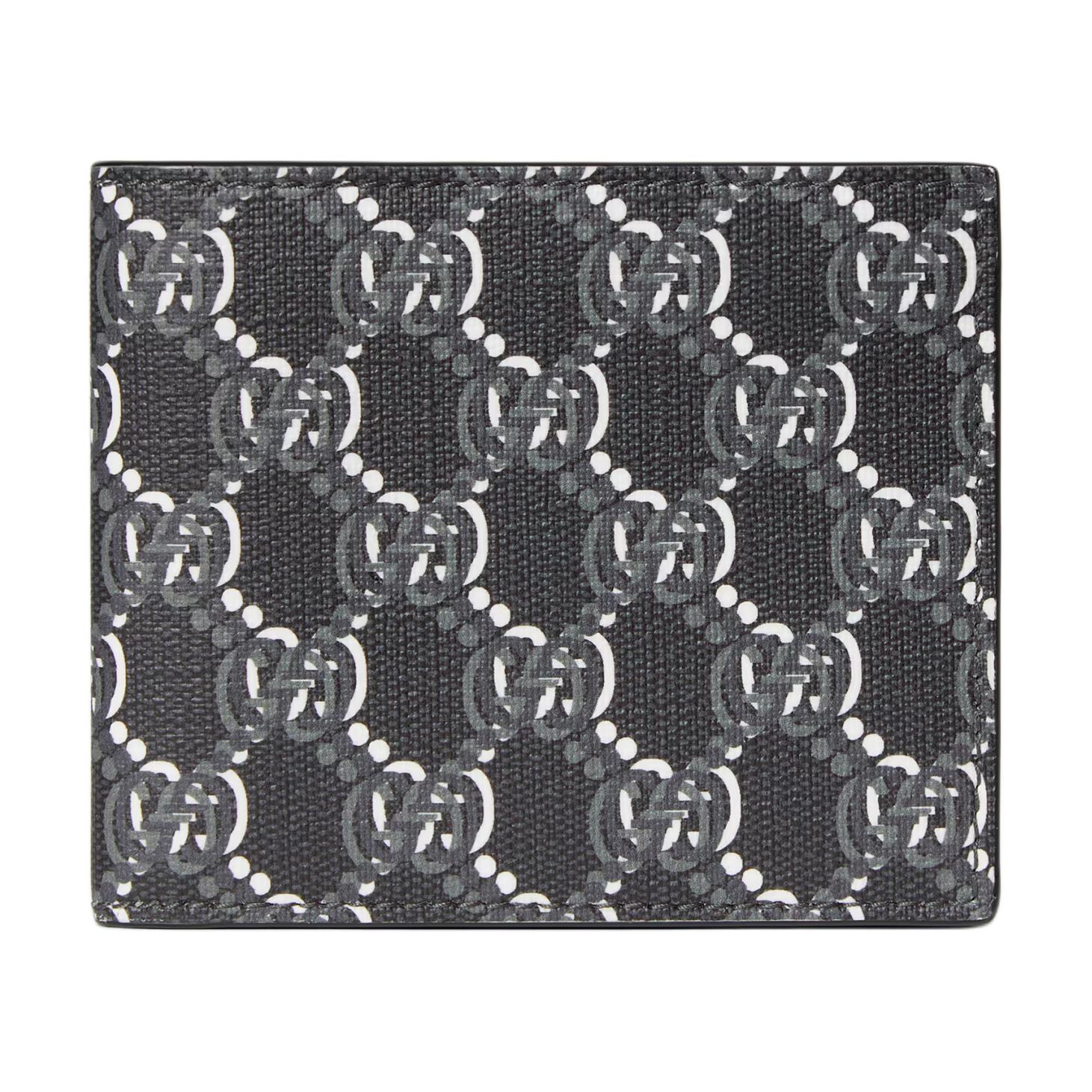 

Gucci Double G Logo Flap Canvas Wallet Men wallet Dark-Gray 802019-FADUN-1141 Box(Basic Set+Box)